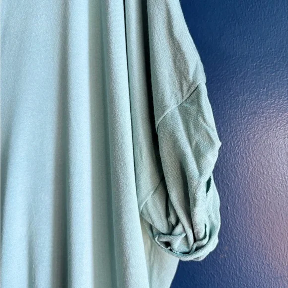 Zenana Outfitters Light Green Cuffed Sleeve Wrap Blouse - Picture 5 of 6